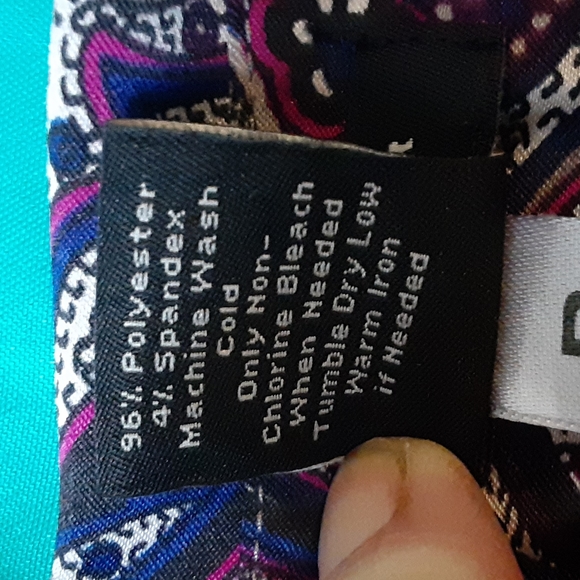 ANN TAYLOR  PAISLEY PRINT  DRESS TOP, SIZE 16 - Picture 7 of 7